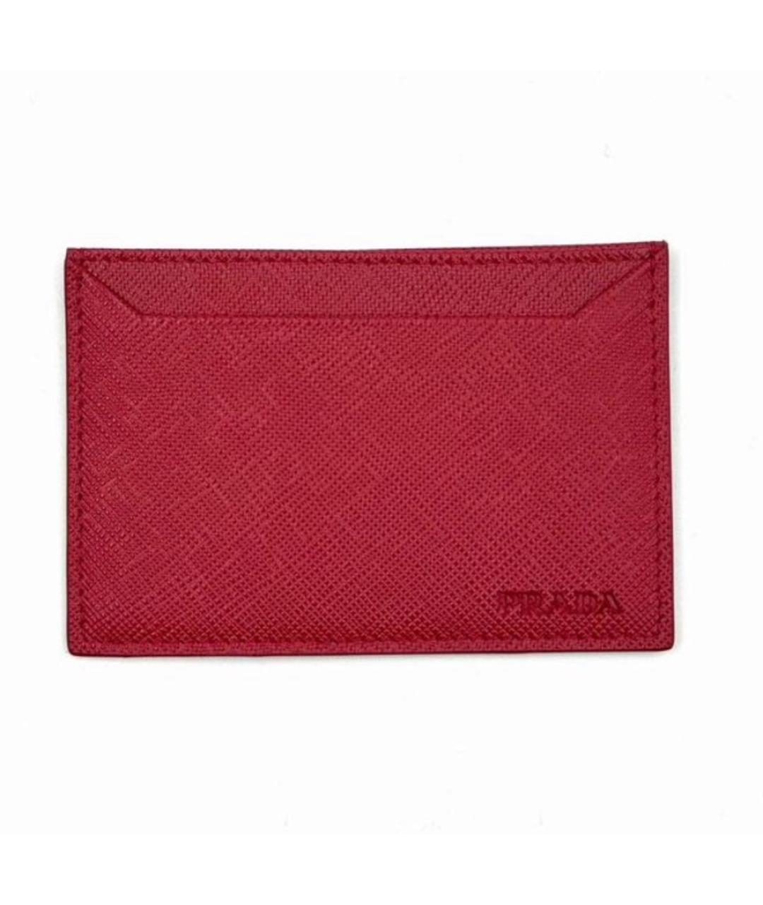 PRADA Красный кожаный кардхолдер, фото 6