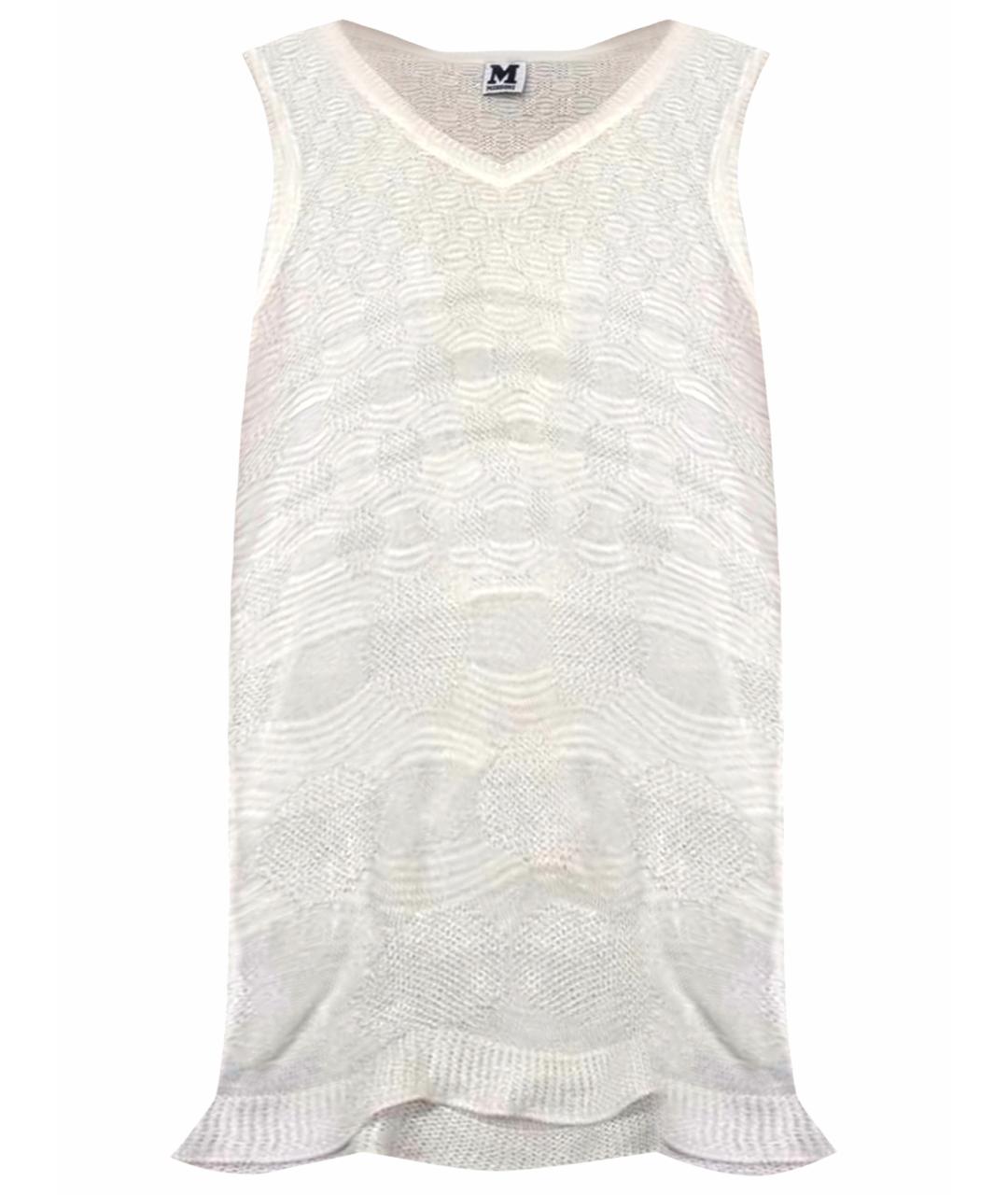 MISSONI Белая вискозная майка, фото 1