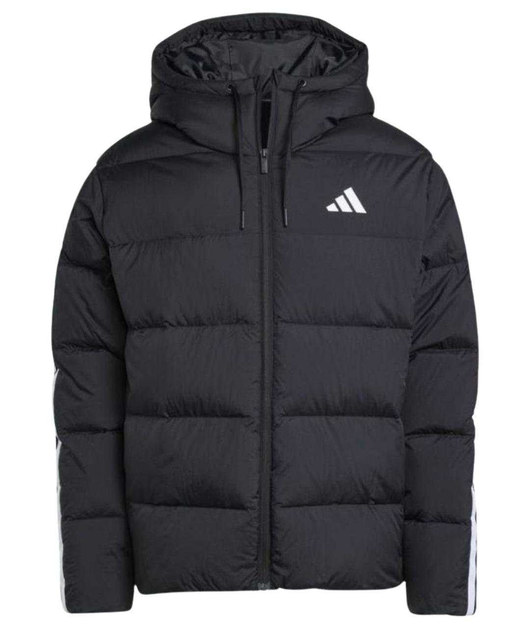 ADIDAS Черная полиамидовая куртка, фото 1