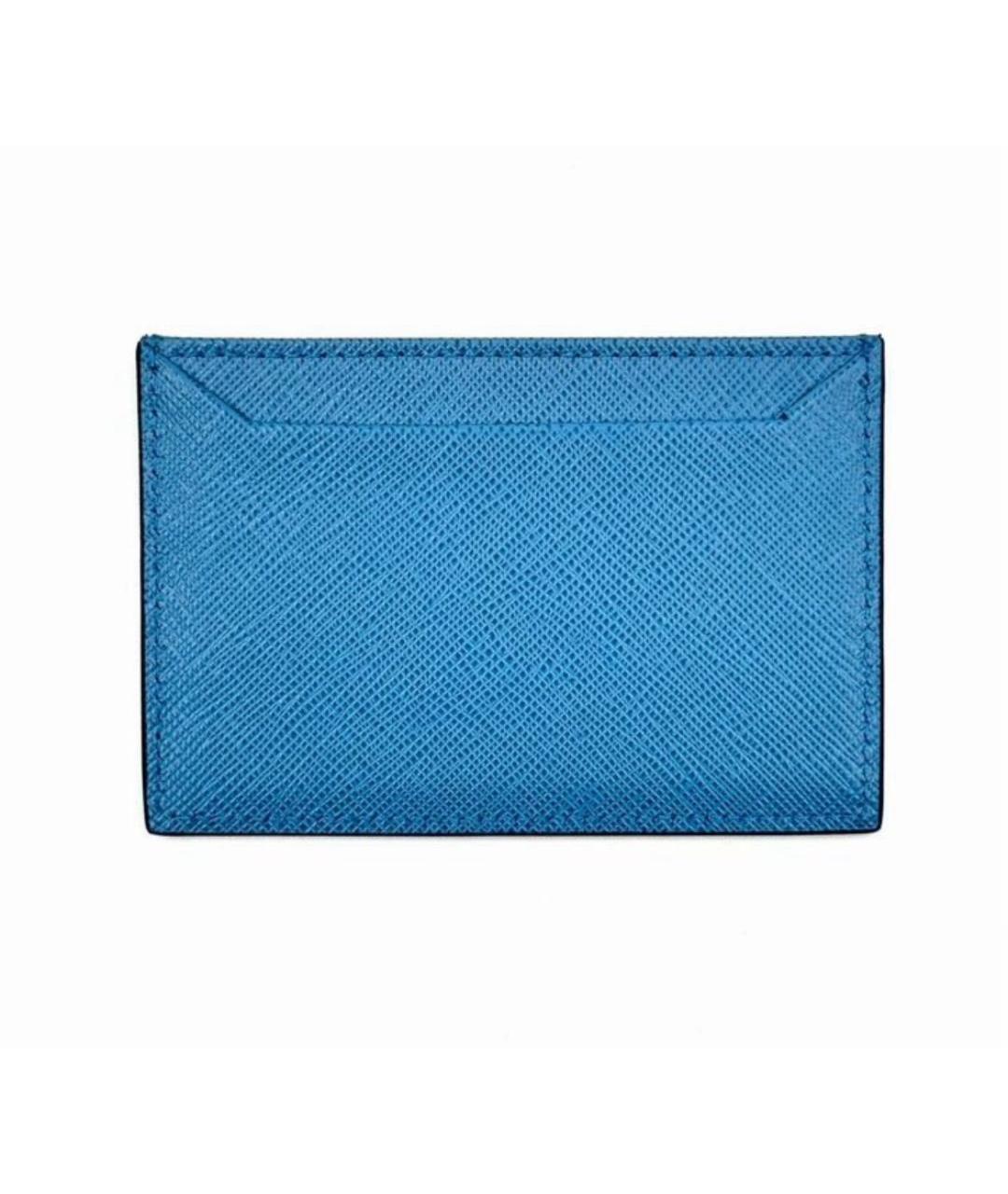 PRADA Синий кожаный кардхолдер, фото 3