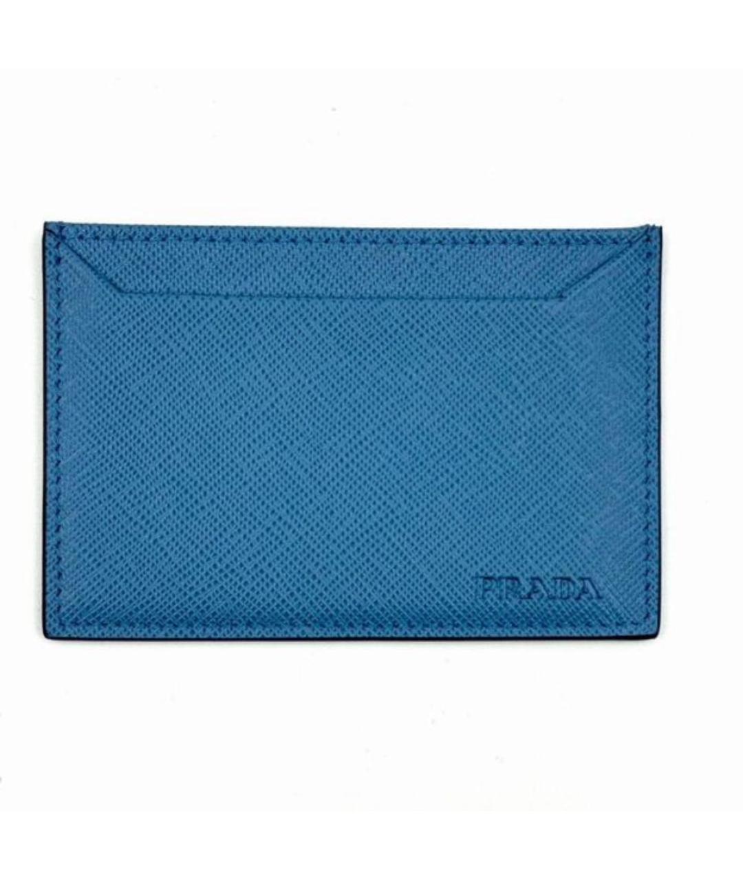 PRADA Синий кожаный кардхолдер, фото 6