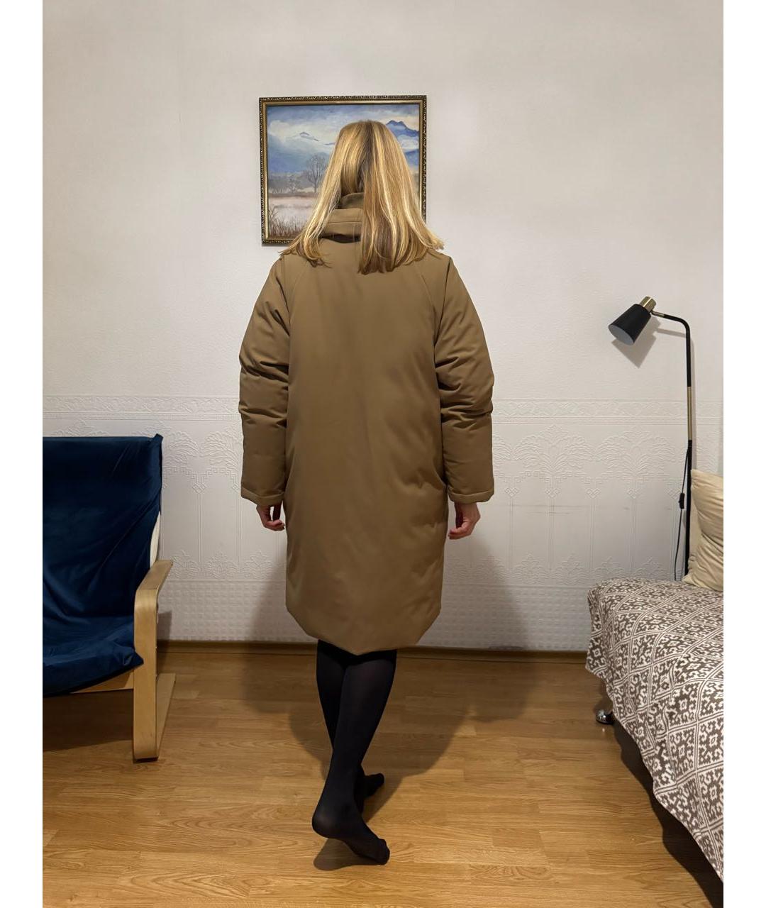 12 STOREEZ Бежевый полиэстеровый пуховик, фото 5