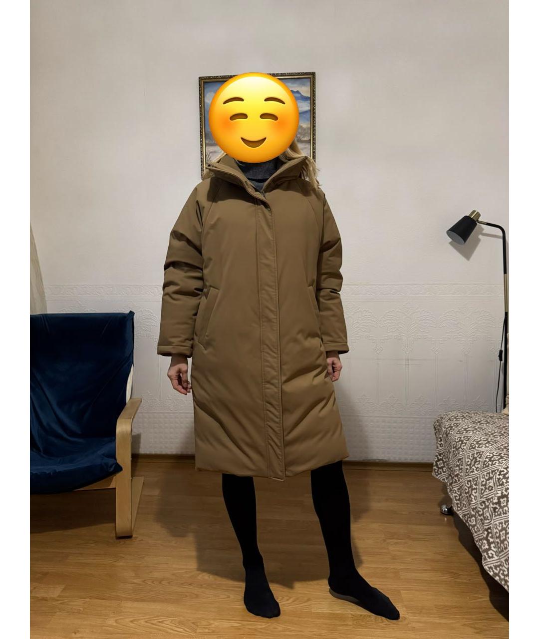 12 STOREEZ Бежевый полиэстеровый пуховик, фото 3