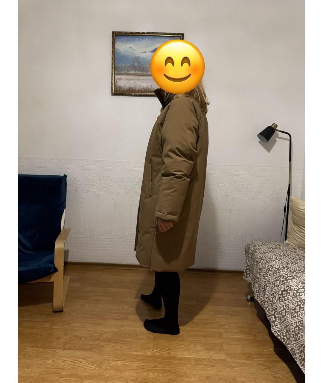 12 STOREEZ Бежевый полиэстеровый пуховик, фото 4