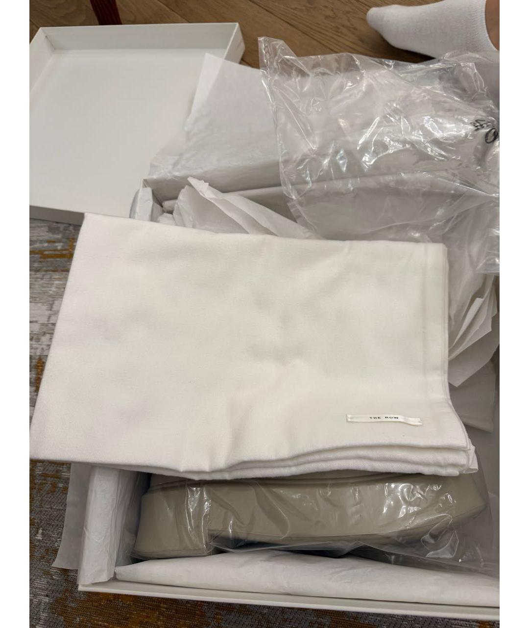 THE ROW Бежевые кожаные ботинки, фото 3