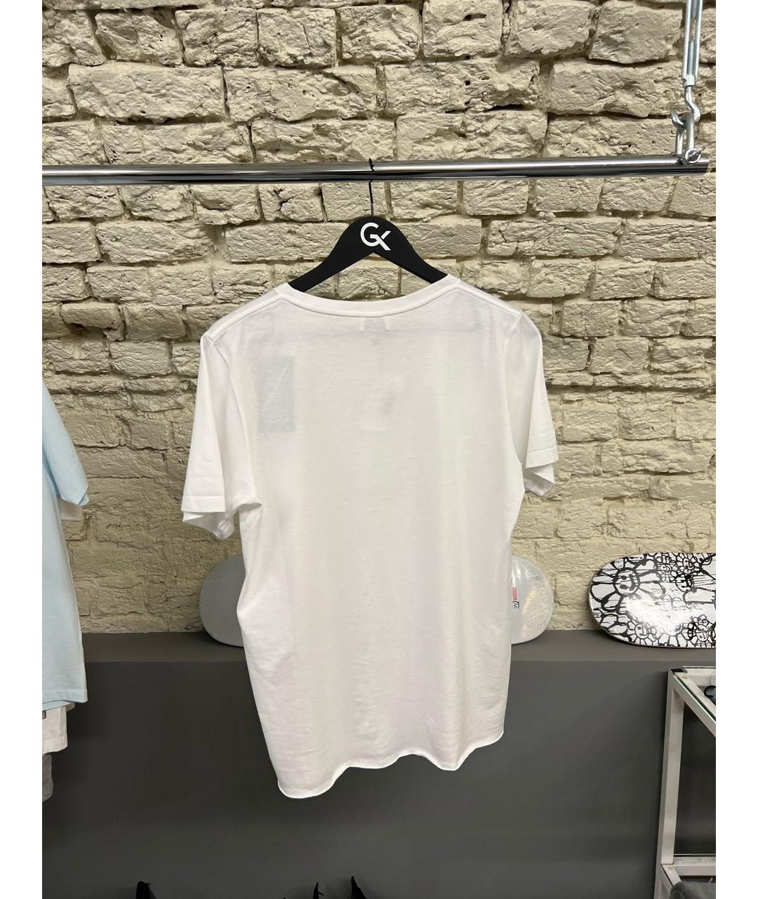 SAINT LAURENT Белая хлопковая футболка, фото 3