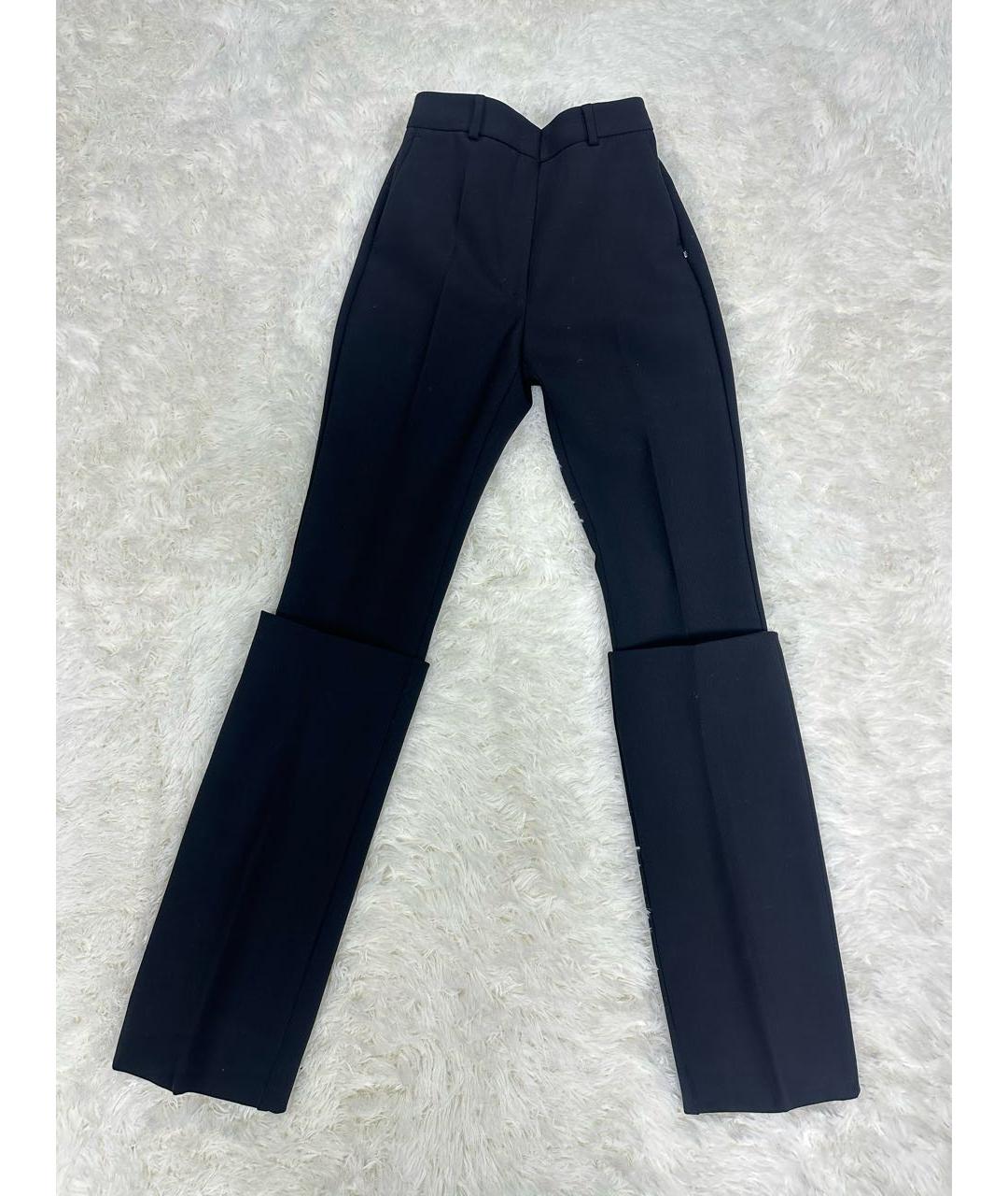 SPORTMAX Черные прямые брюки, фото 5