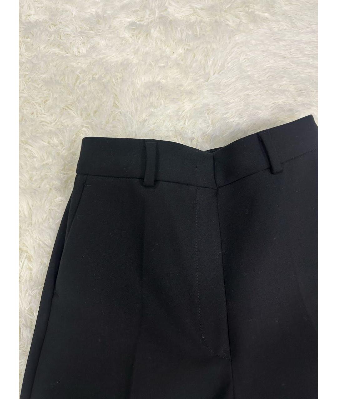 SPORTMAX Черные прямые брюки, фото 2