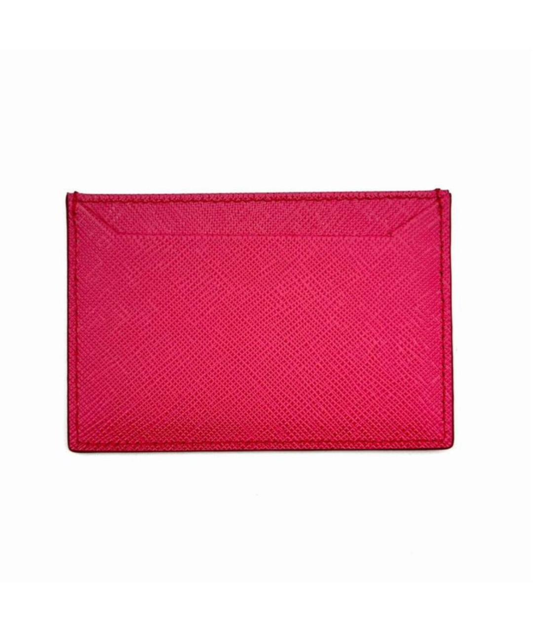 PRADA Розовый кожаный кардхолдер, фото 4