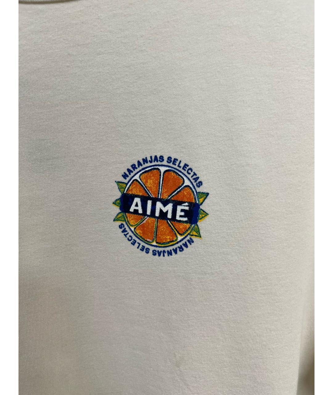 Aimé Leon Dore Белая хлопковая футболка, фото 5