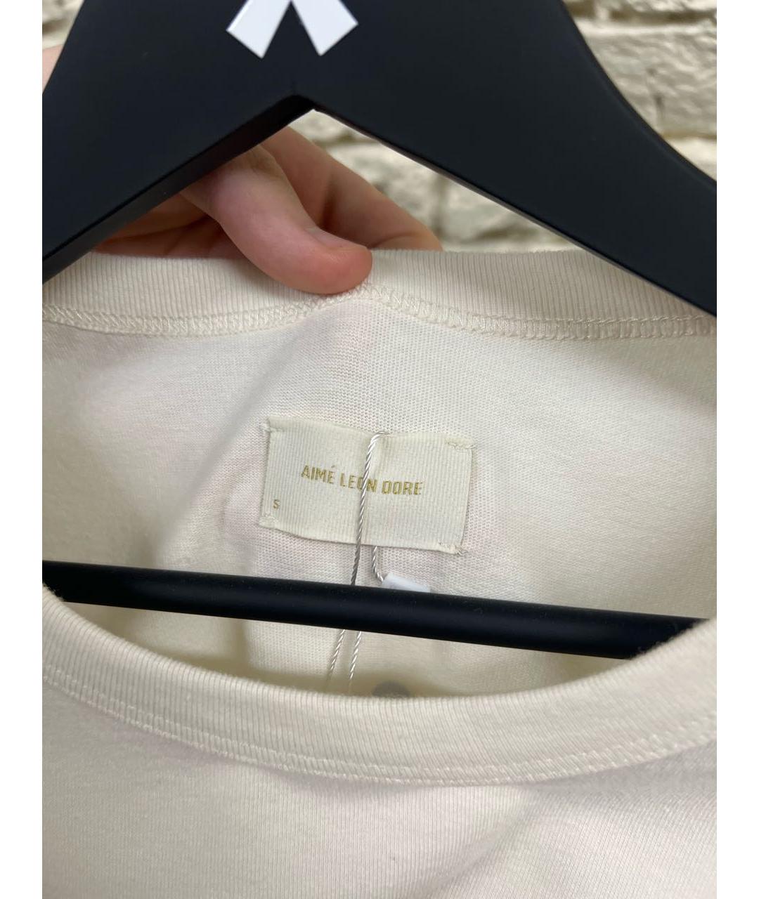Aimé Leon Dore Белая хлопковая футболка, фото 4