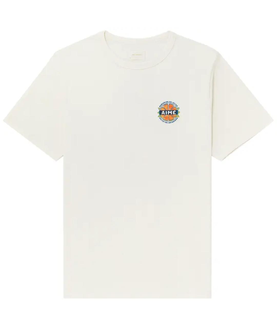 Aimé Leon Dore Белая хлопковая футболка, фото 1
