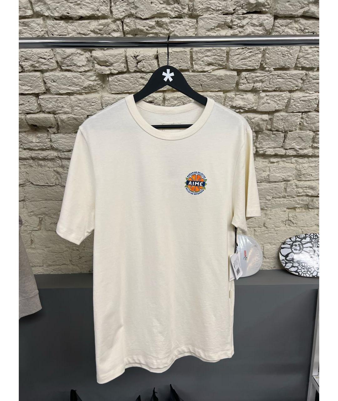 Aimé Leon Dore Белая хлопковая футболка, фото 2