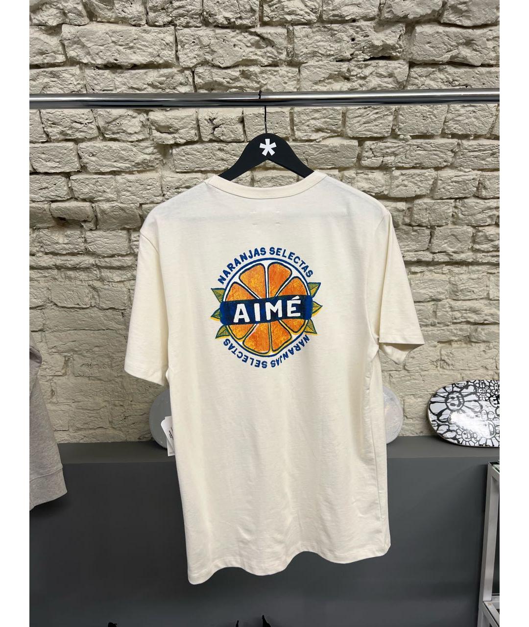 Aimé Leon Dore Белая хлопковая футболка, фото 3