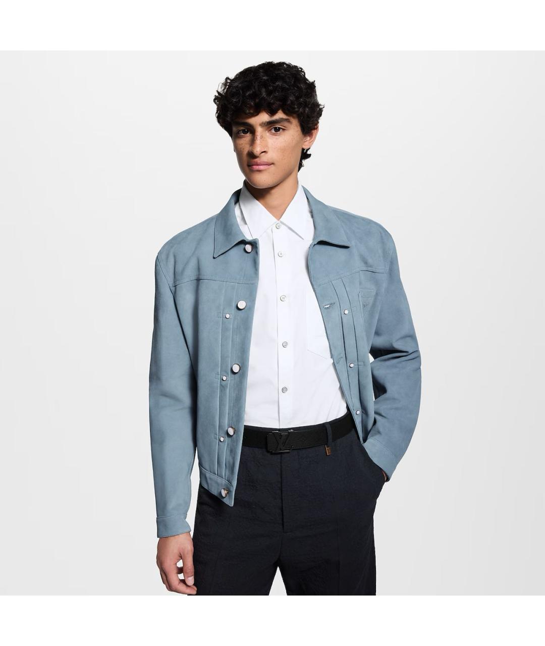 LOUIS VUITTON Черный кожаный ремень, фото 4