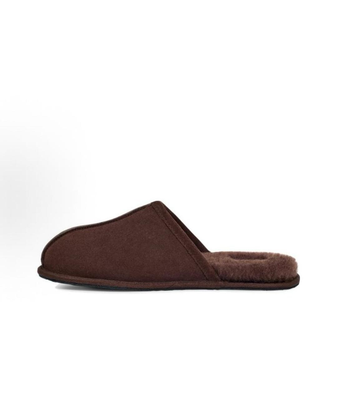 UGG AUSTRALIA Коричневые замшевые шлепанцы, фото 6