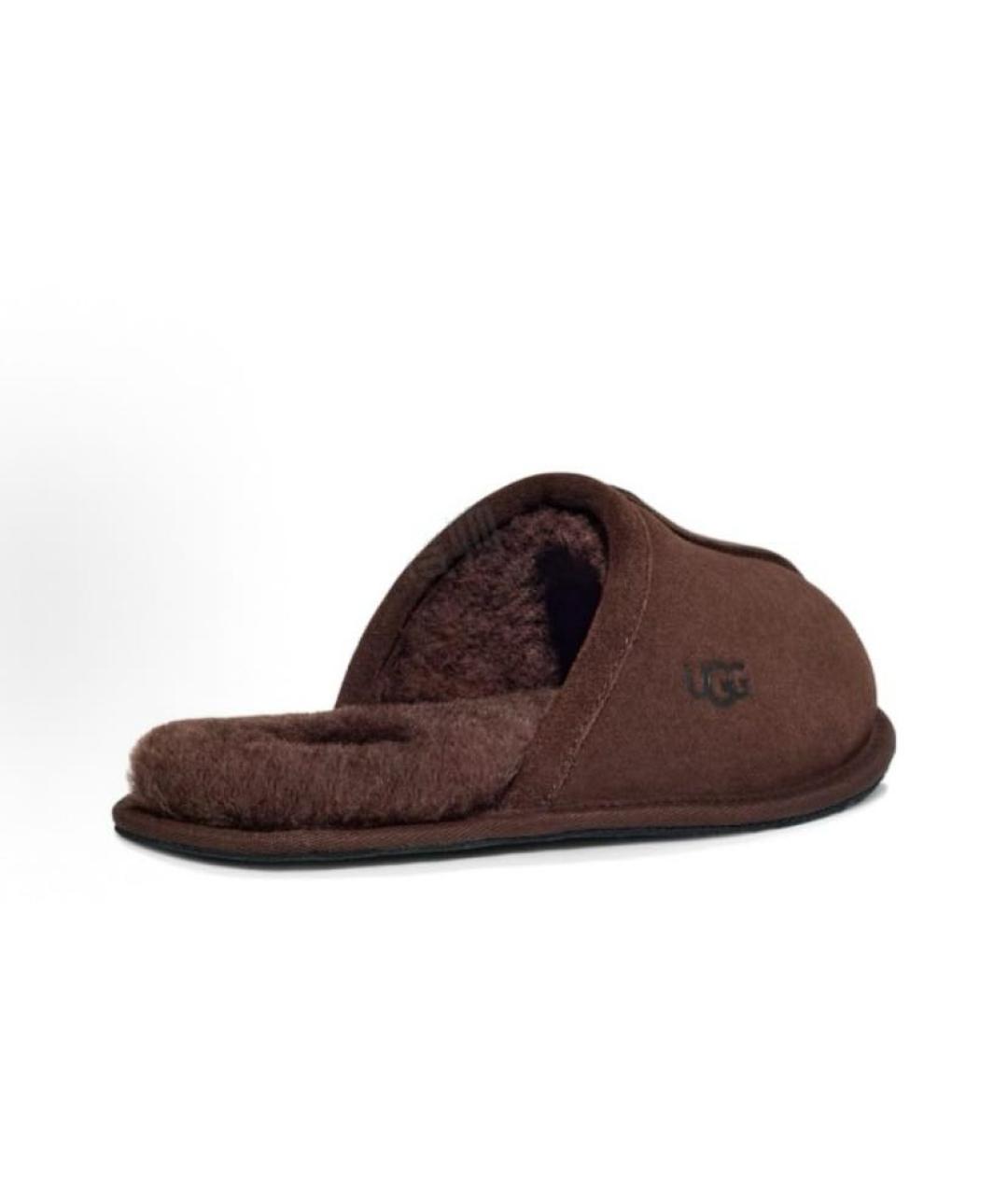 UGG AUSTRALIA Коричневые замшевые шлепанцы, фото 3