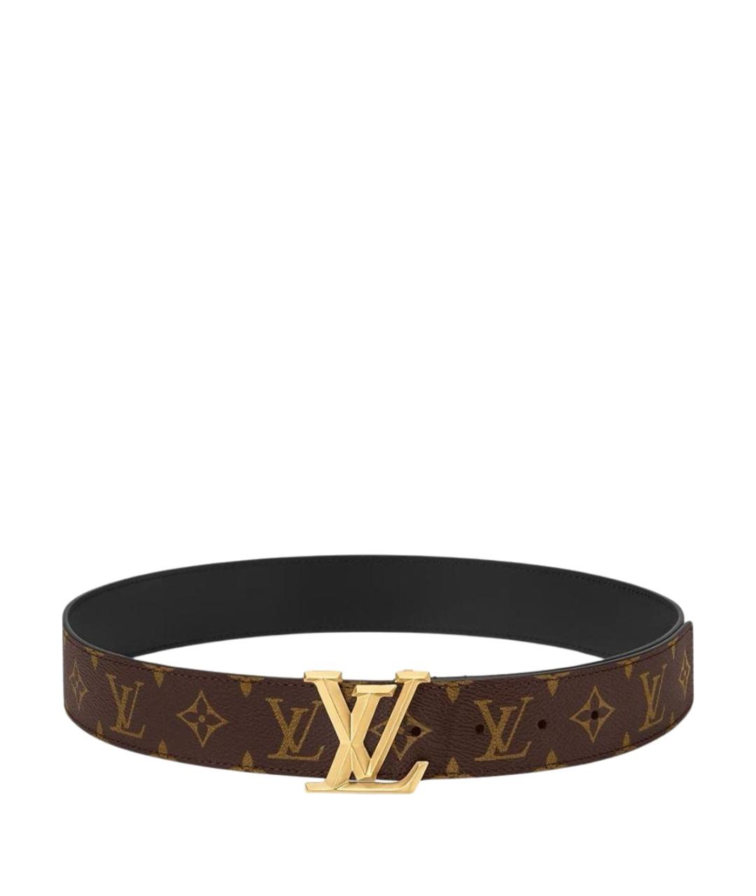 LOUIS VUITTON Коричневый кожаный ремень, фото 1