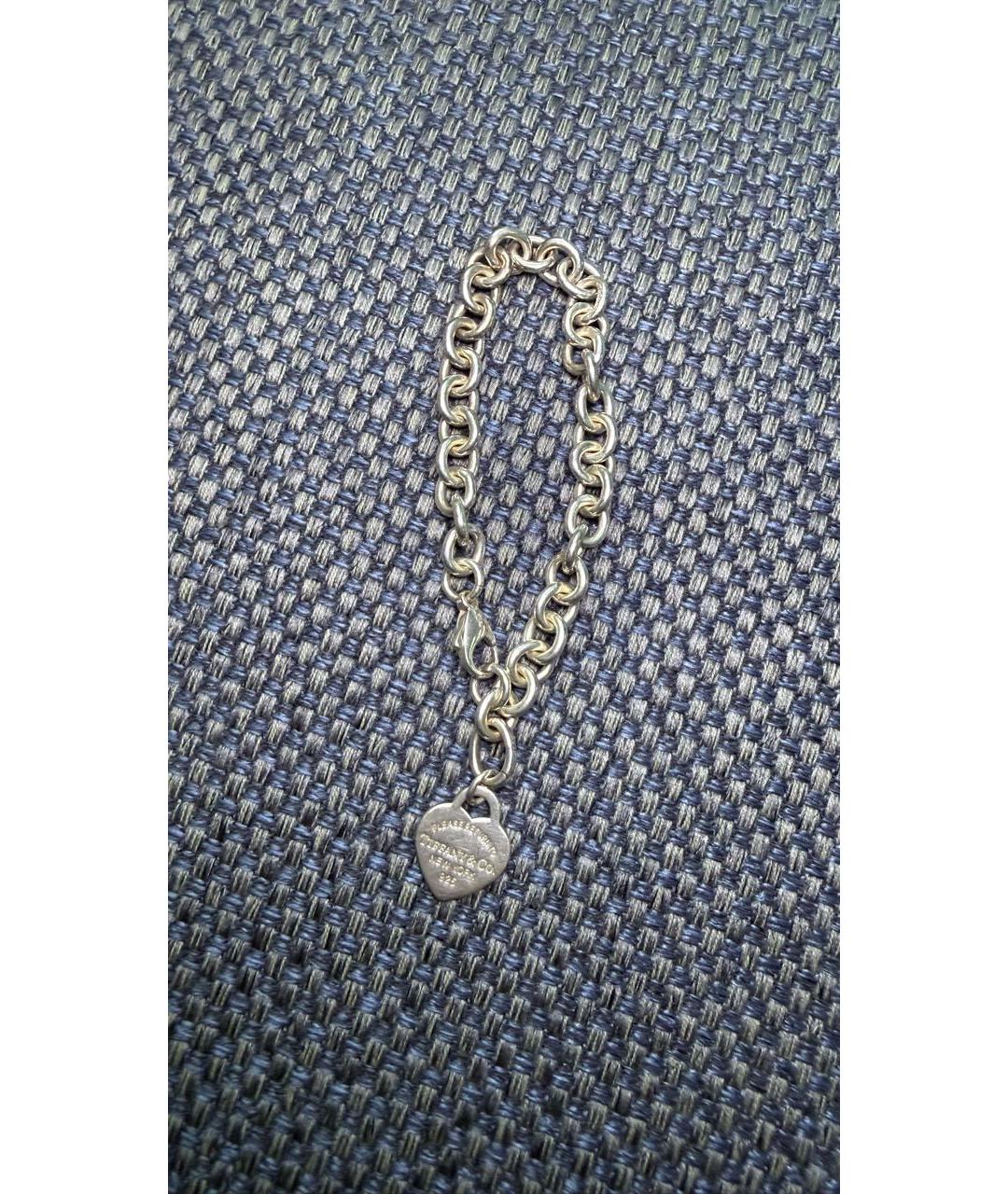 TIFFANY&CO Белый серебряный браслет, фото 2