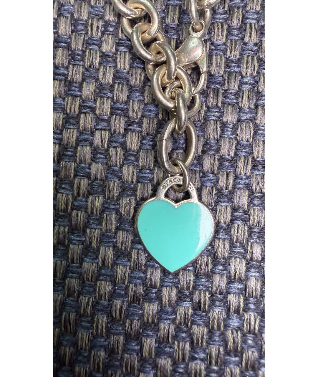 TIFFANY&CO Белый серебряный браслет, фото 3