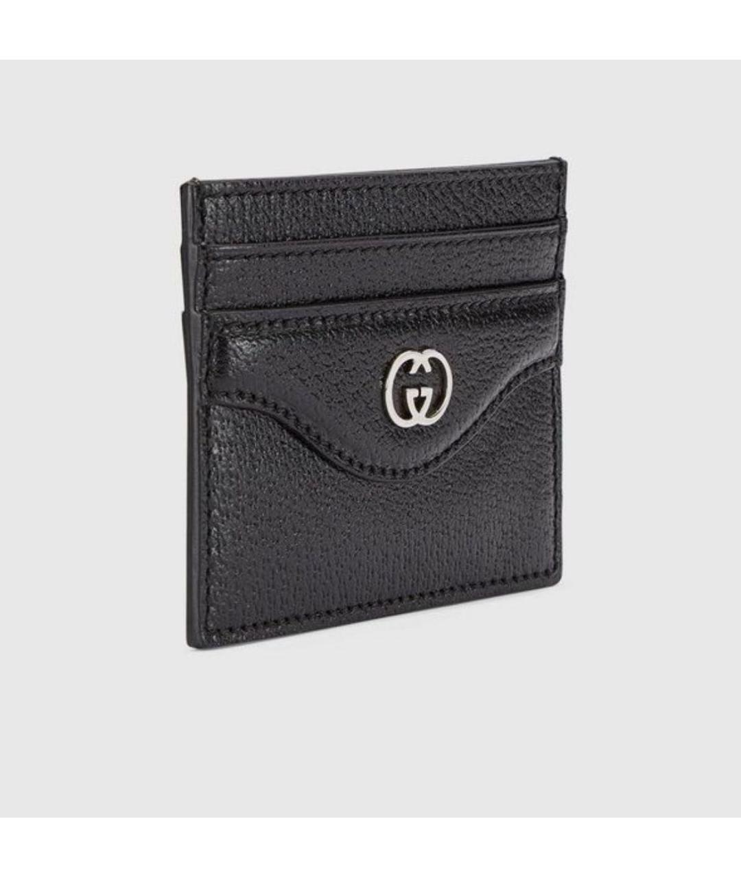 GUCCI Черный кожаный кардхолдер, фото 2