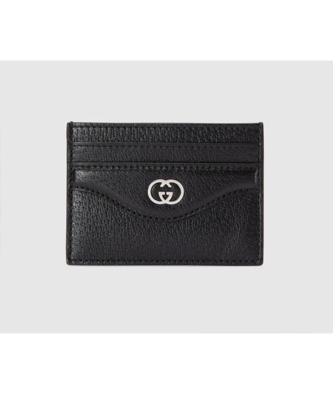 GUCCI Черный кожаный кардхолдер, фото 8