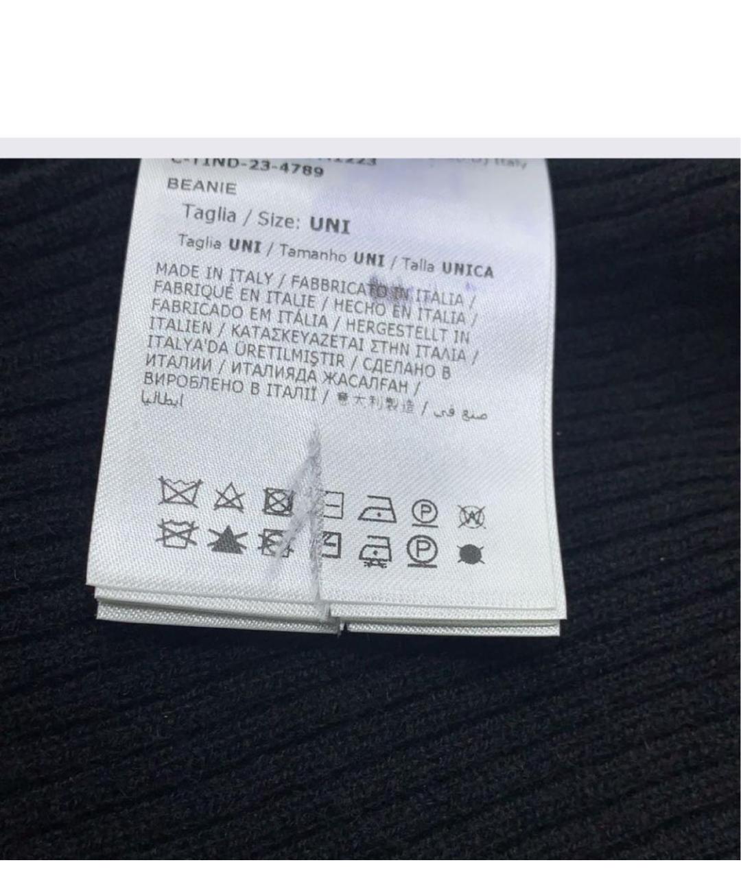 RICK OWENS Черная шерстяная шапка, фото 7