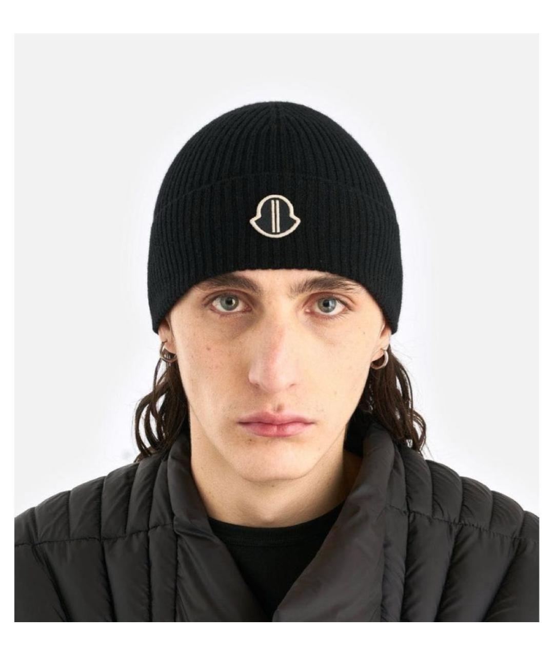 RICK OWENS Черная шерстяная шапка, фото 3