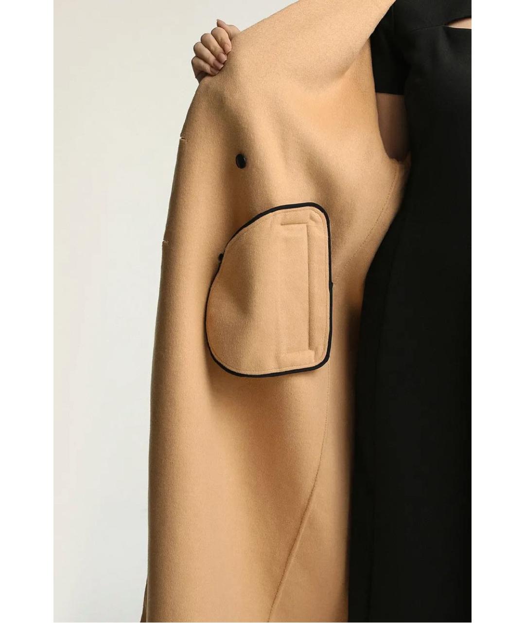 HUGO Бежевое шерстяное пальто, фото 6