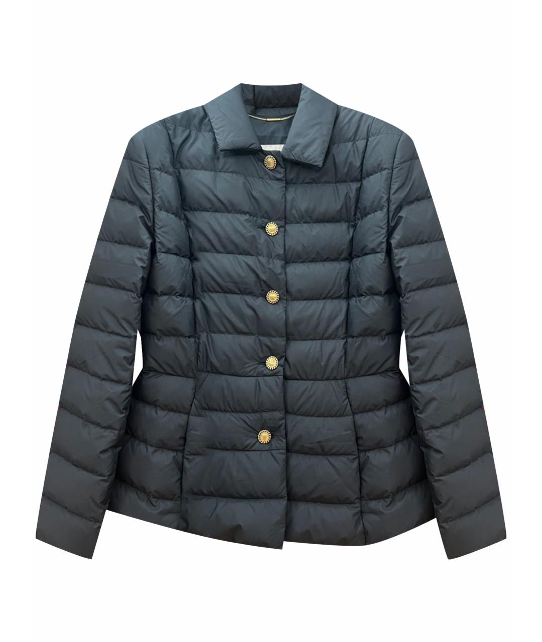 MONCLER Черный полиэстеровый пуховик, фото 1