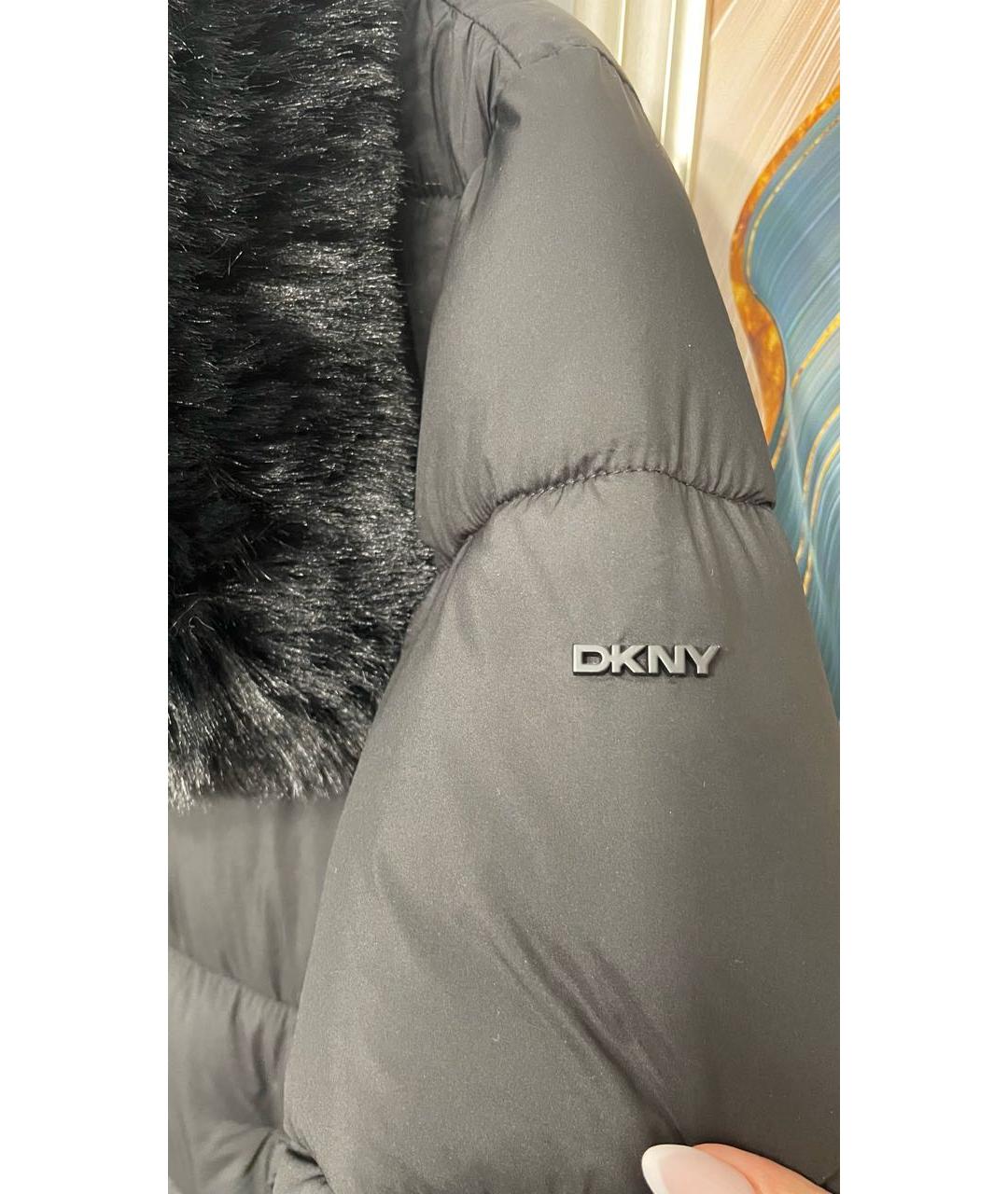 DKNY Черная полиэстеровая куртка, фото 2