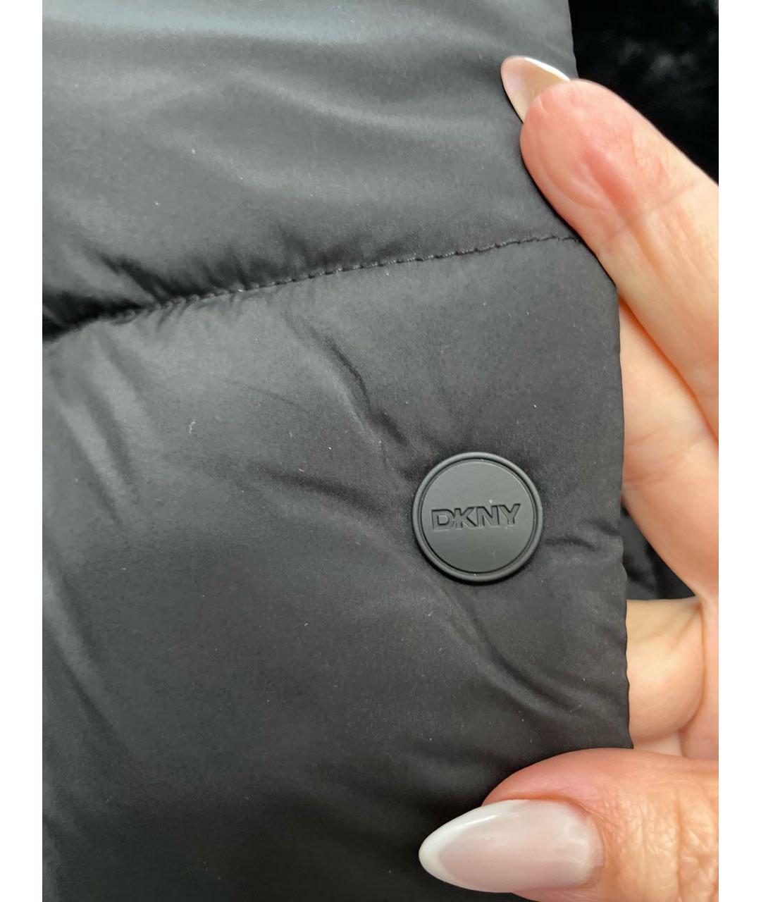 DKNY Черная полиэстеровая куртка, фото 8