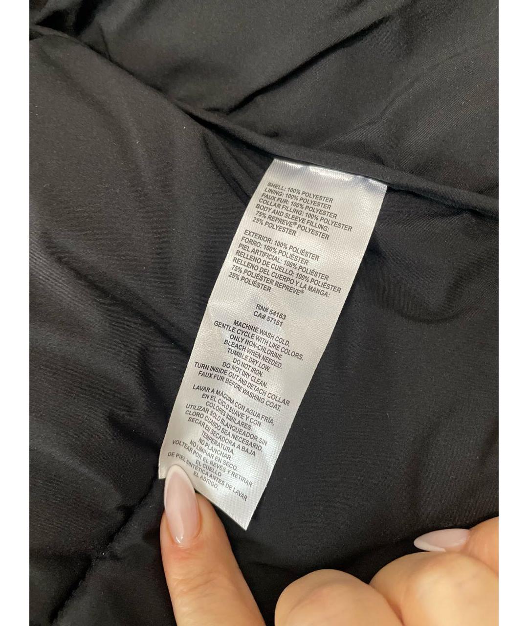 DKNY Черная полиэстеровая куртка, фото 5