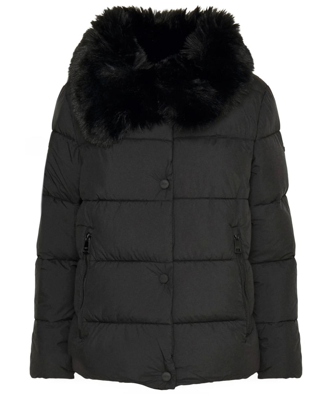 DKNY Черная полиэстеровая куртка, фото 1