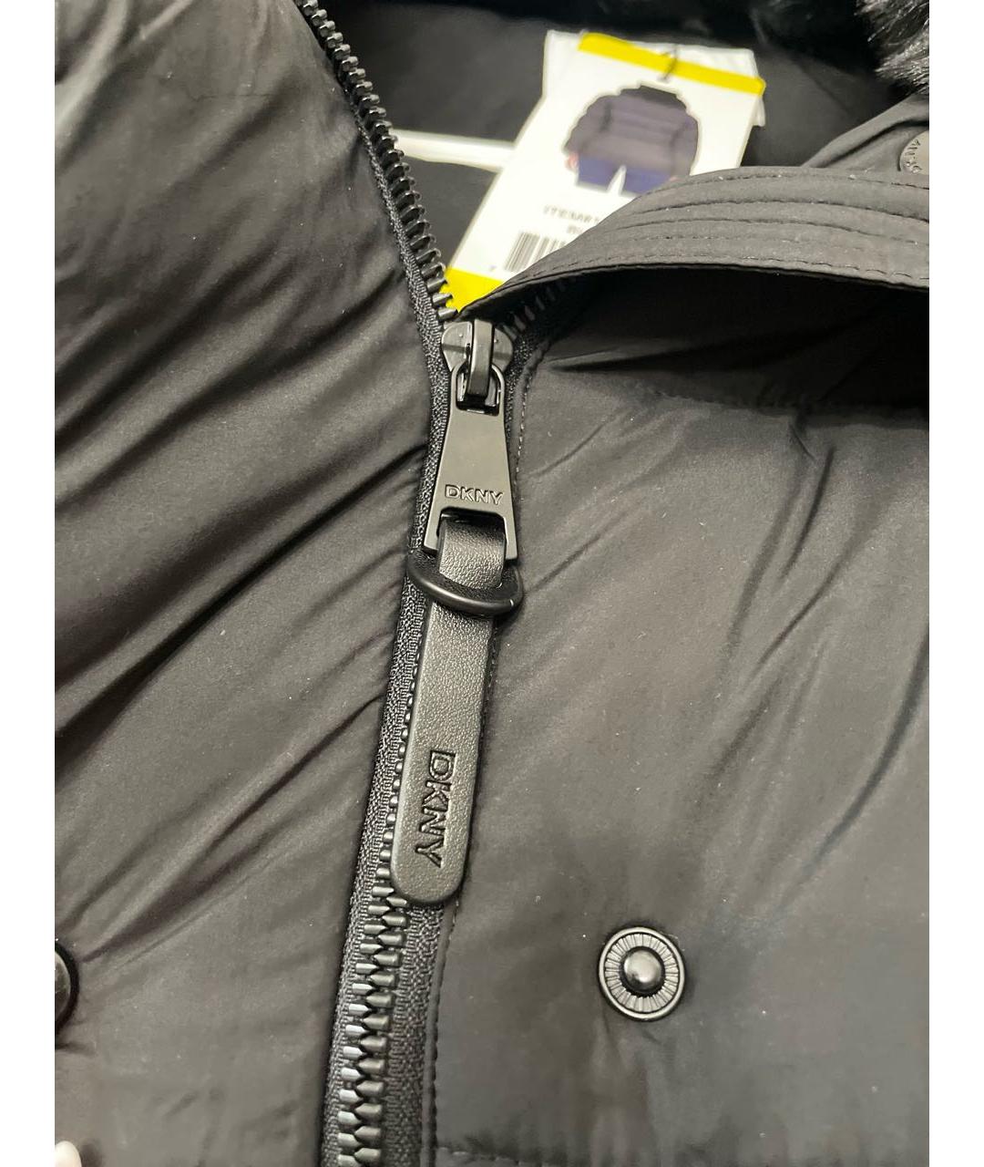 DKNY Черная полиэстеровая куртка, фото 7