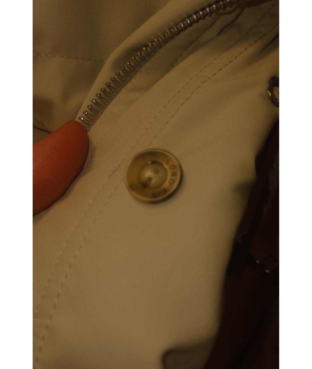 LORO PIANA Бежевая полиэстеровая куртка, фото 5