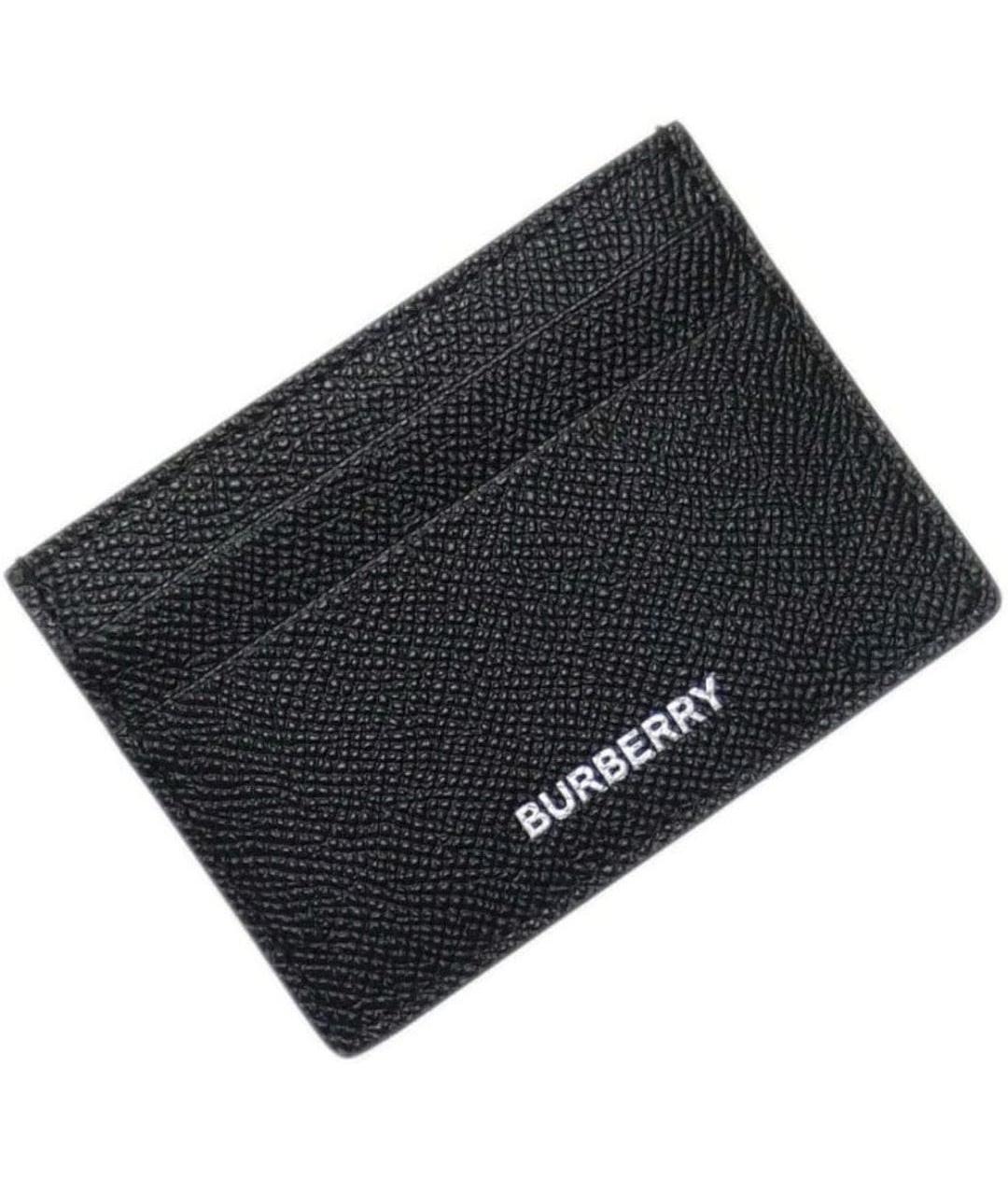 BURBERRY Черный кожаный кардхолдер, фото 5
