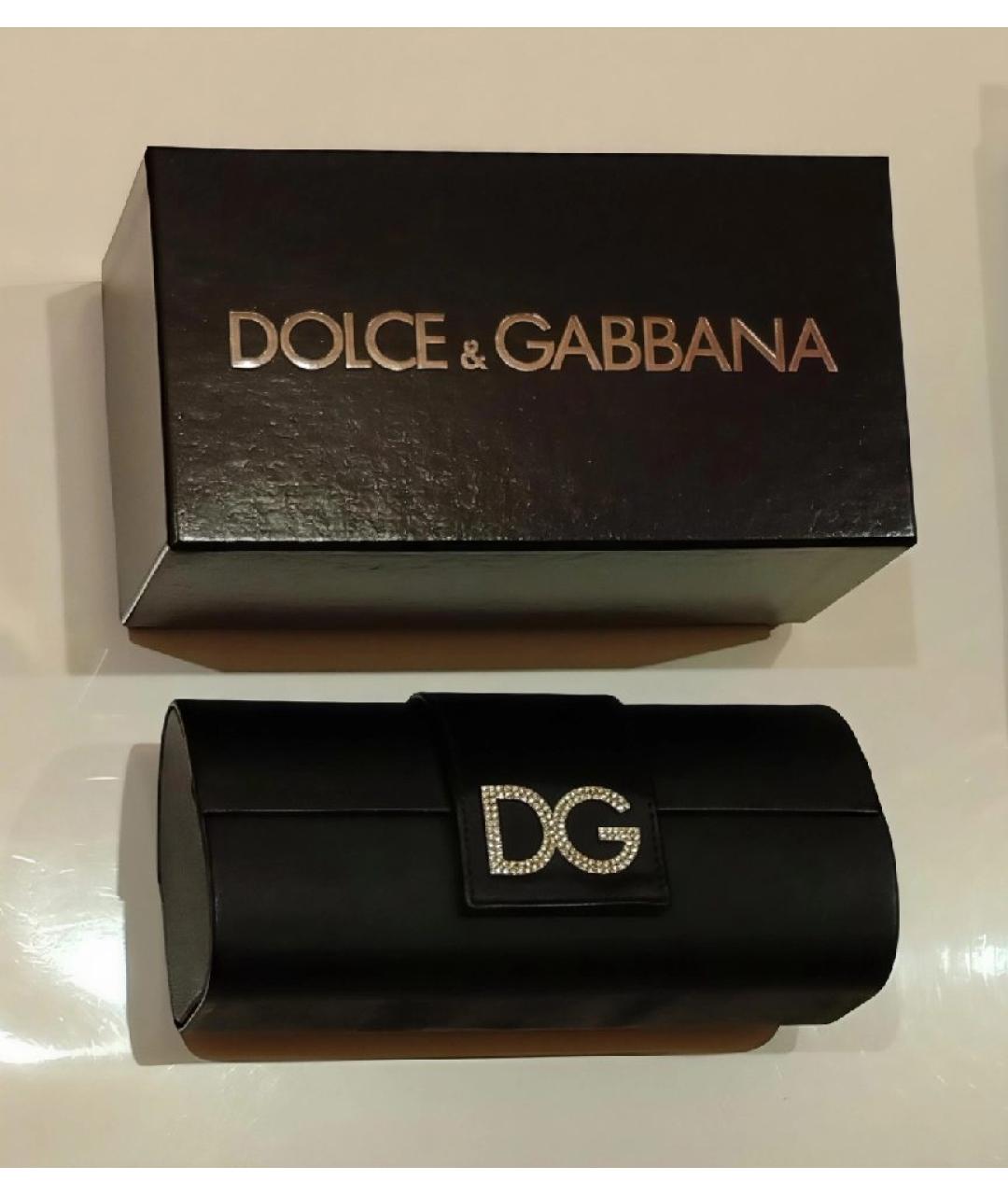 DOLCE&GABBANA Черные пластиковые солнцезащитные очки, фото 4