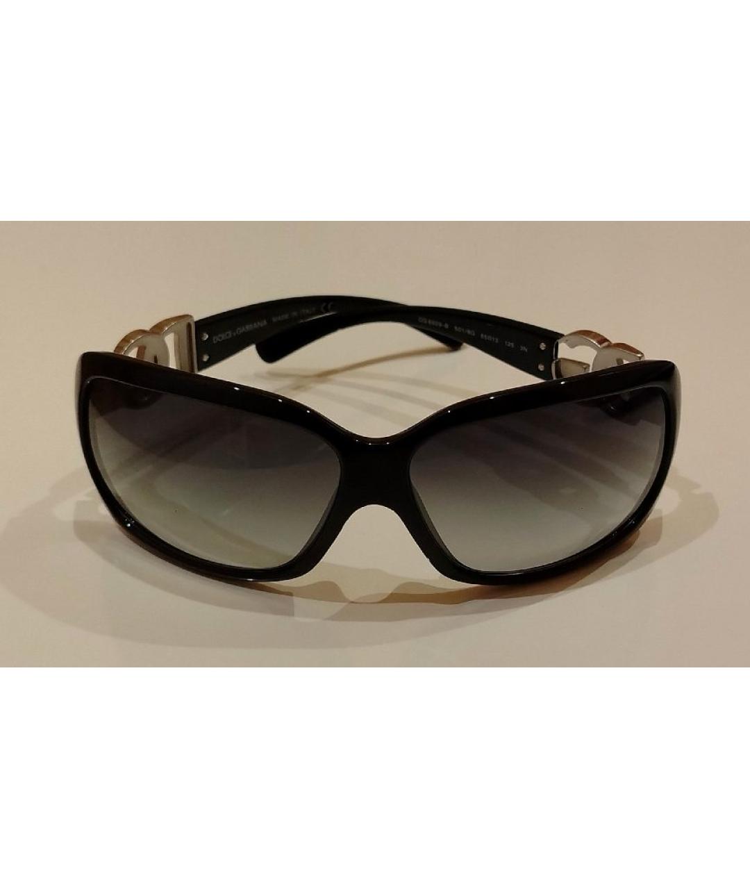 DOLCE&GABBANA Черные пластиковые солнцезащитные очки, фото 7