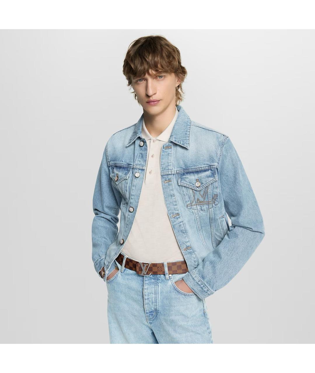 LOUIS VUITTON Коричневый ремень, фото 4