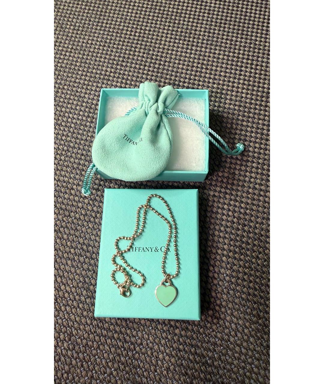 TIFFANY&CO Белая серебряная подвеска, фото 2