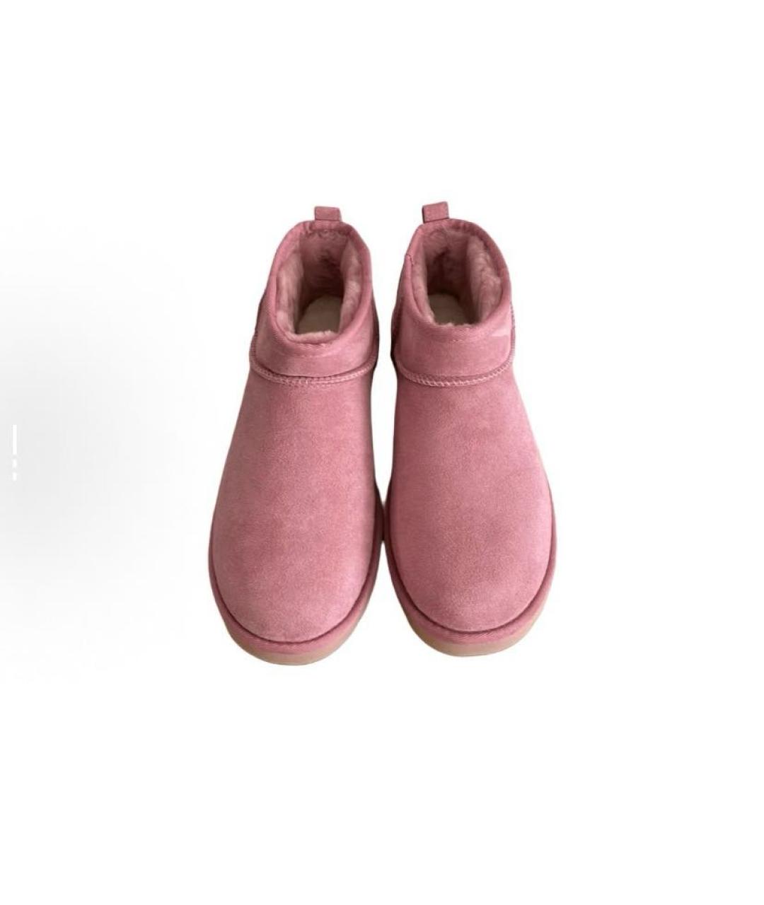 UGG AUSTRALIA Розовые замшевые ботинки, фото 3