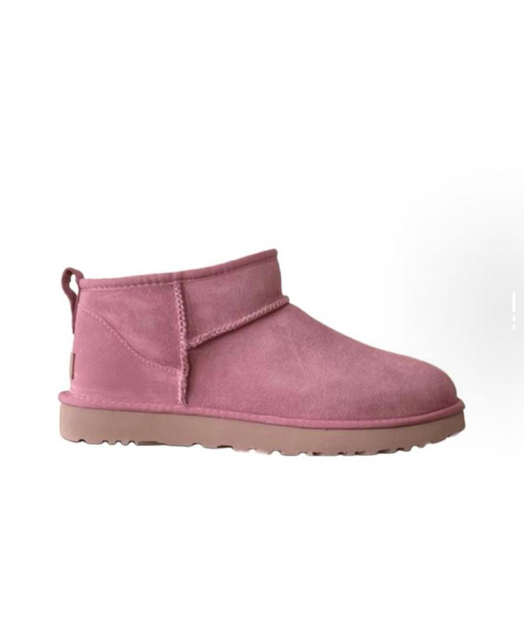 UGG AUSTRALIA Розовые замшевые ботинки, фото 6
