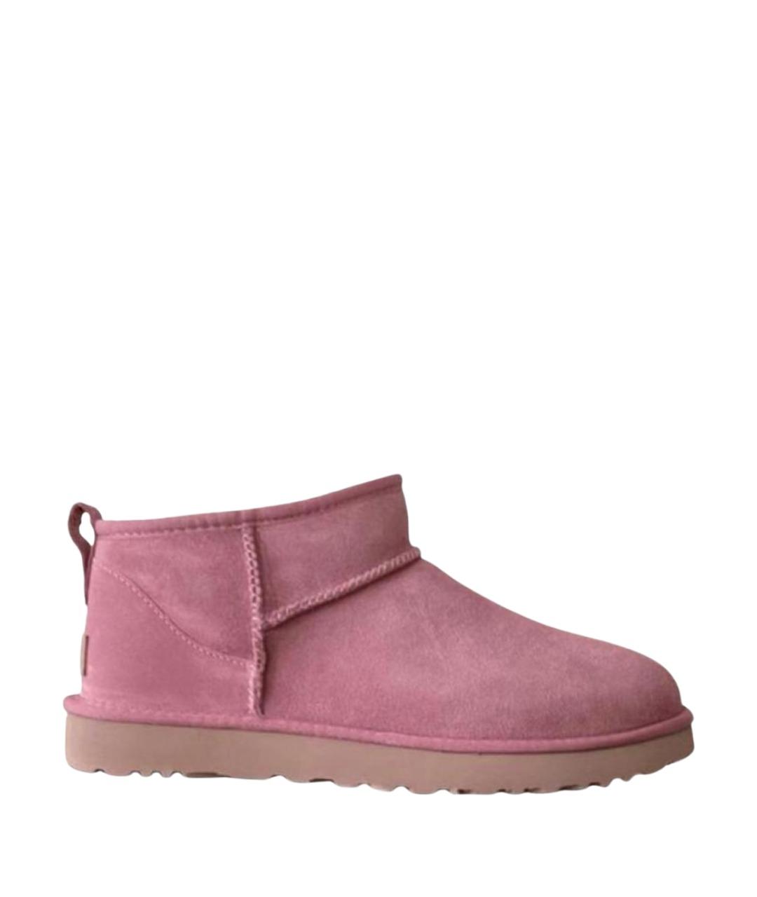 UGG AUSTRALIA Розовые замшевые ботинки, фото 1