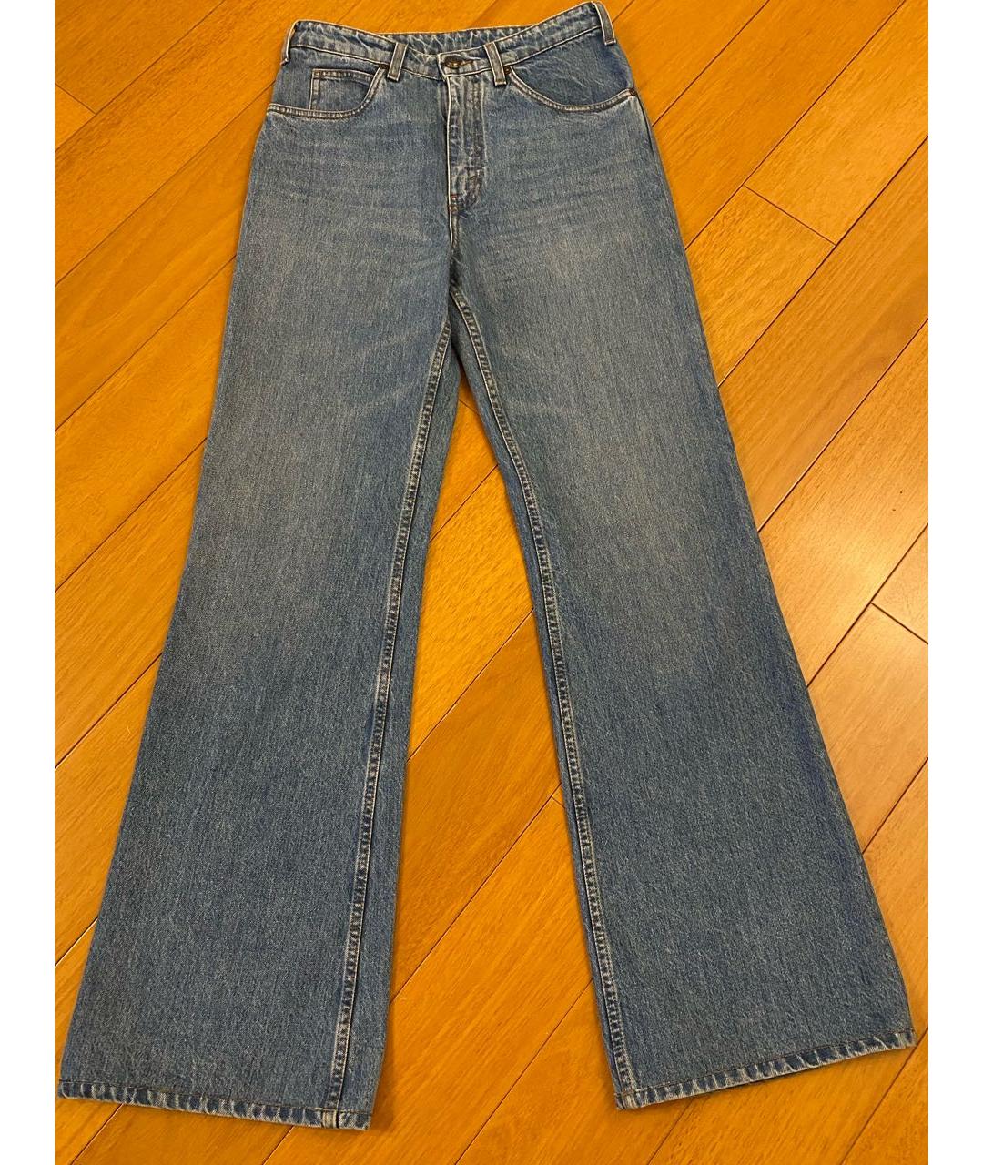 ETRO Синие хлопковые джинсы клеш, фото 6