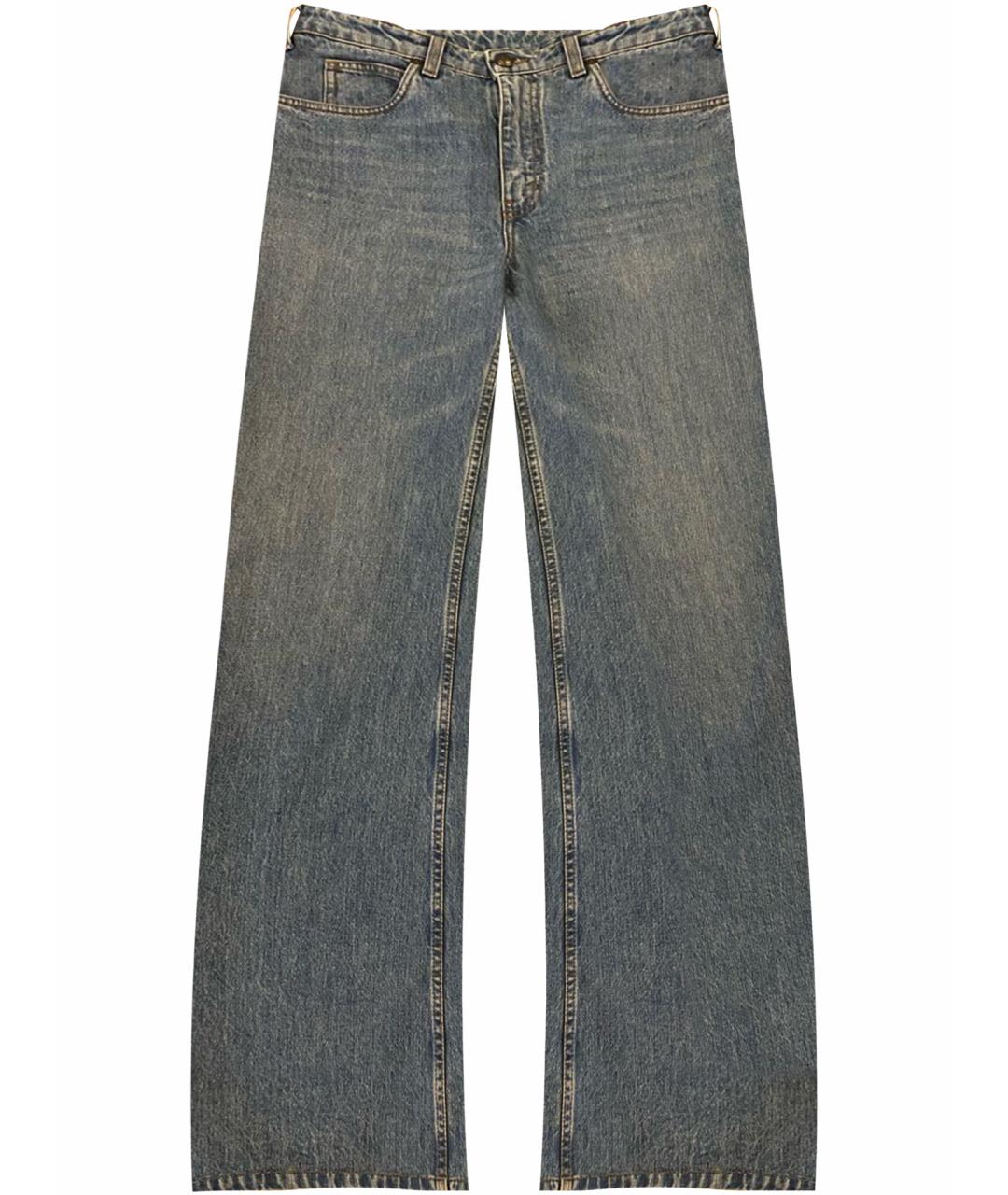 ETRO Синие хлопковые джинсы клеш, фото 1