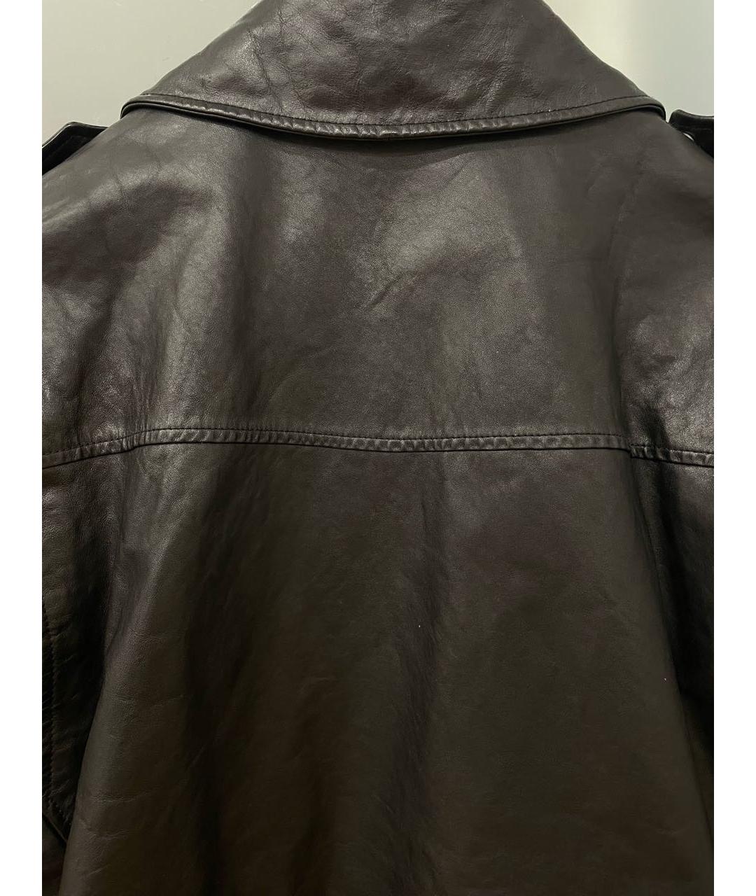 BALENCIAGA Черная кожаная куртка, фото 3