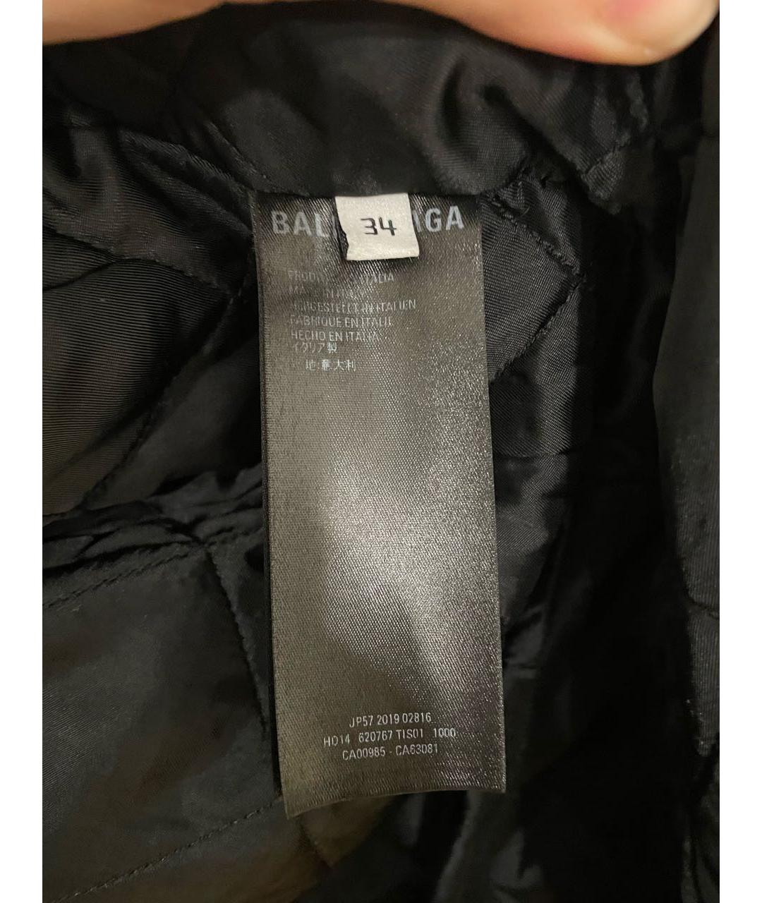 BALENCIAGA Черная кожаная куртка, фото 7