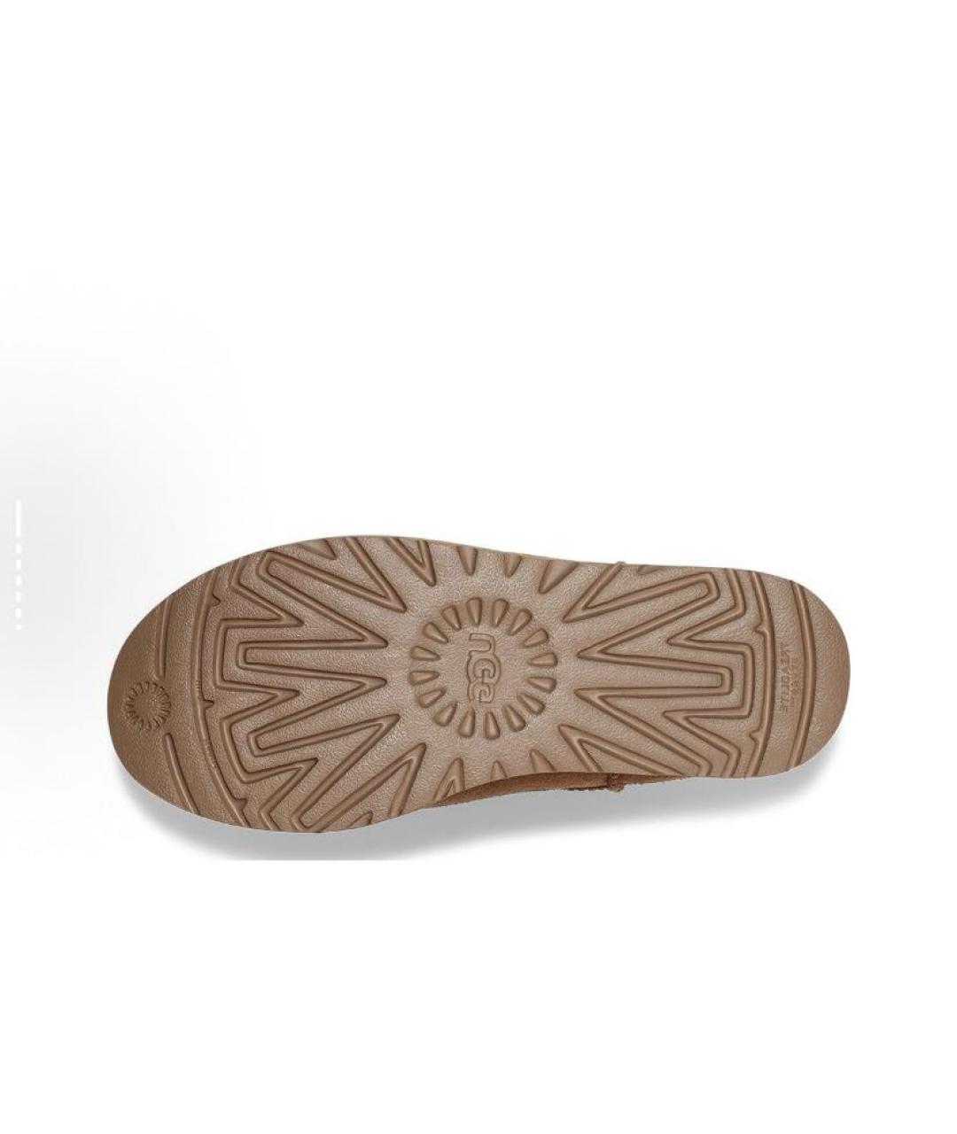 UGG AUSTRALIA Бежевые замшевые ботинки, фото 4