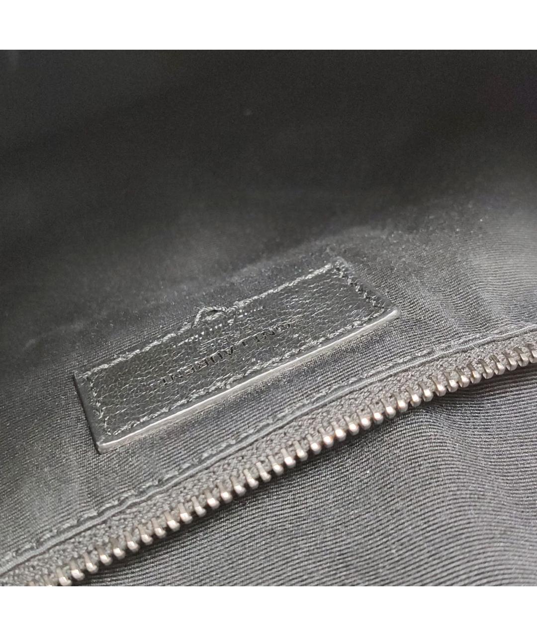 SAINT LAURENT Белая кожаная сумка через плечо, фото 8